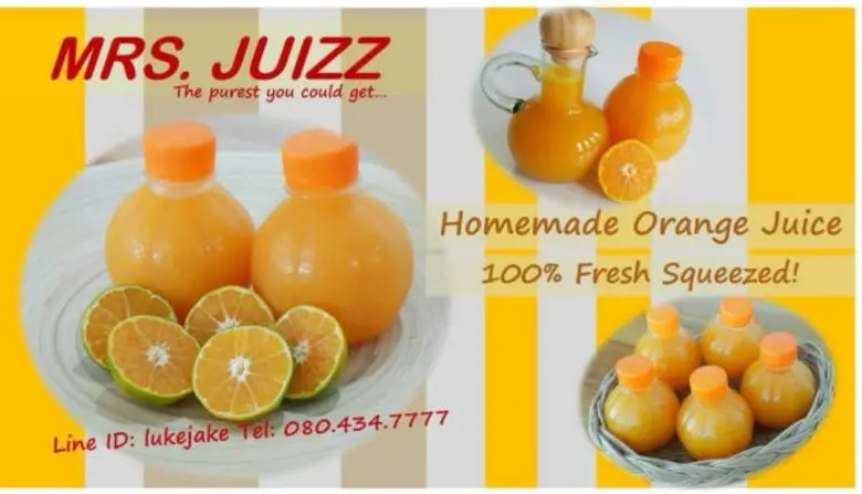 กระแสตอบรับดีมากสำหรับน้ำส้มคั้นสด 100% M...