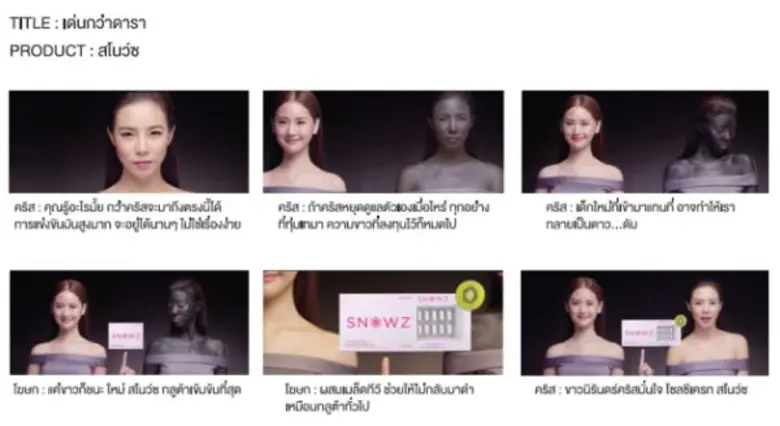 โฆษณาชุด "เด่นกว่าดารา" ผลิตภัณฑ์ : SNOWZ...