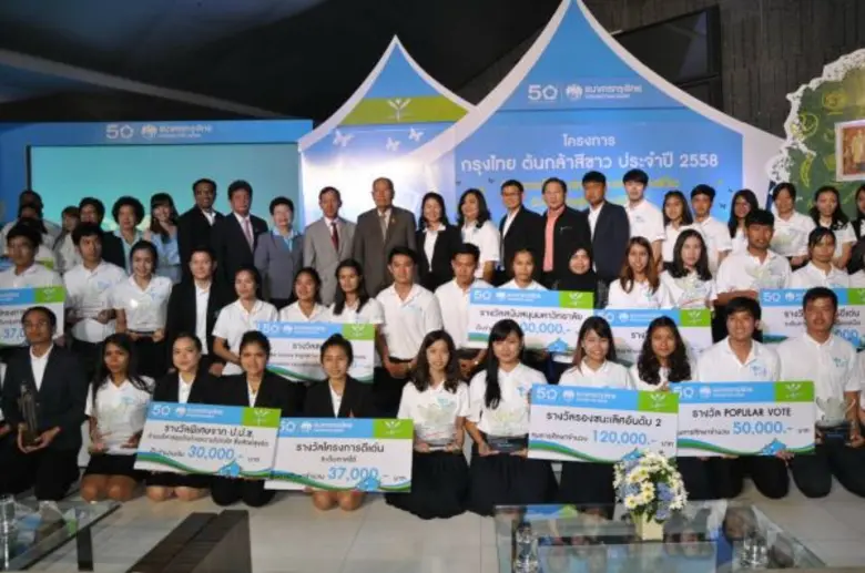 ประกาศผลโครงการ กรุงไทย ต้นกล้าสีขาว ประจำปี 2558