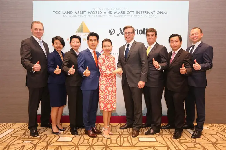 ทีซีซี แลนด์ แอสเสท เวิรด์ จับมือ แมริออท อินเตอร์เนชั่นแนล  เปิดโรงแรมและรีสอร์ทสุดหรูพร้อมกัน 3 แห่งในปี 2559