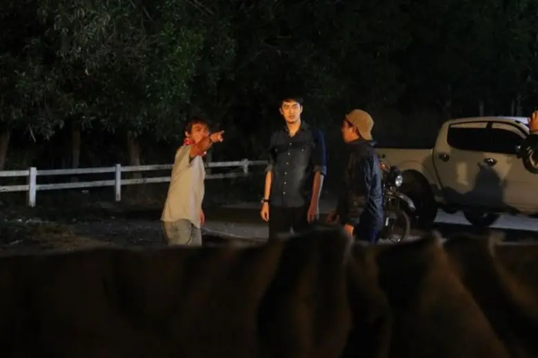 “ฟิล์ม-รัฐภูมิ” หวิดดับกลางกองเพลิง เสี่ยงตาย เปิดฉาก “มนต์รักอสูร”