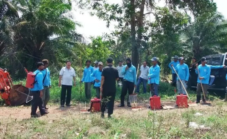 บจก.สวนทรายงาม จัดฝึกซ้อมแผนป้องกันระงับอัคคีภัยจากไฟป่า