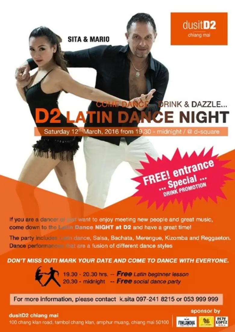 "D2 Latin Dance Party Night at MIXBAR – 1...