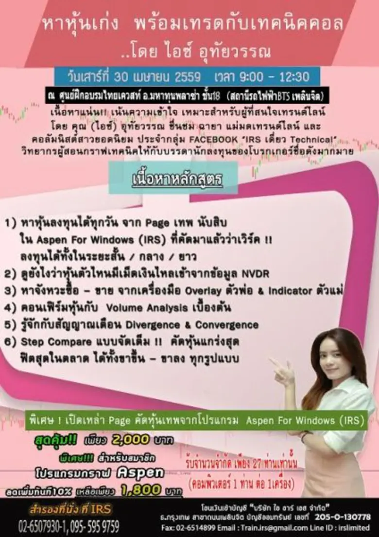 หาหุ้นเก่ง พร้อมเทรดกับเทคนิคคอล ..โดย ไอ...