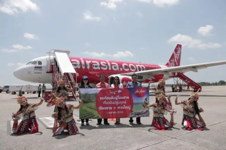 สายการบินไทยแอร์เอเชียจัดพิธีต้อนรับเที่ย...