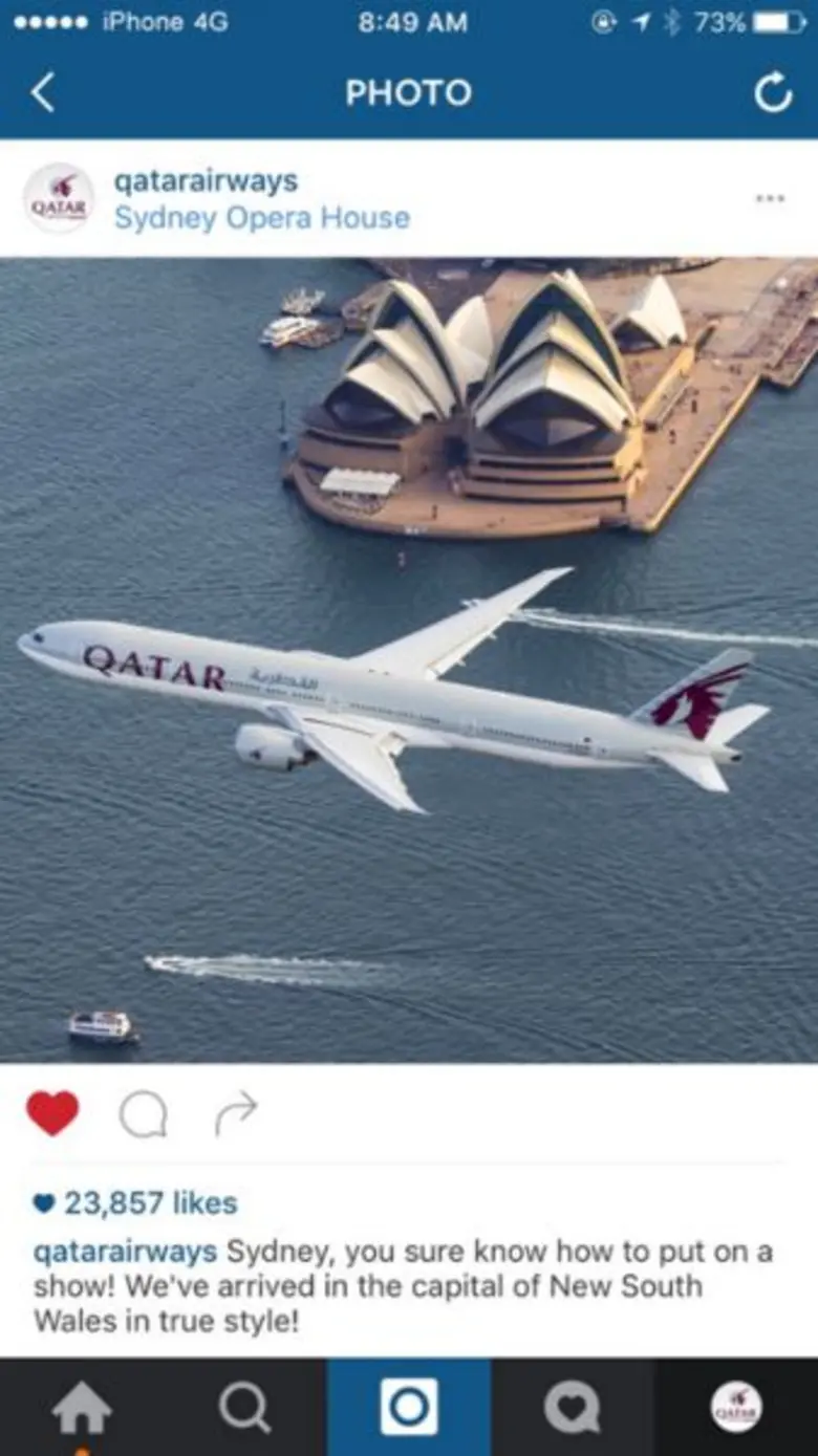 สายการบินกาตาร์ แอร์เวย์สฉลองยอดผู้ติดตามบนอินสตาแกรมทะลุล้าน