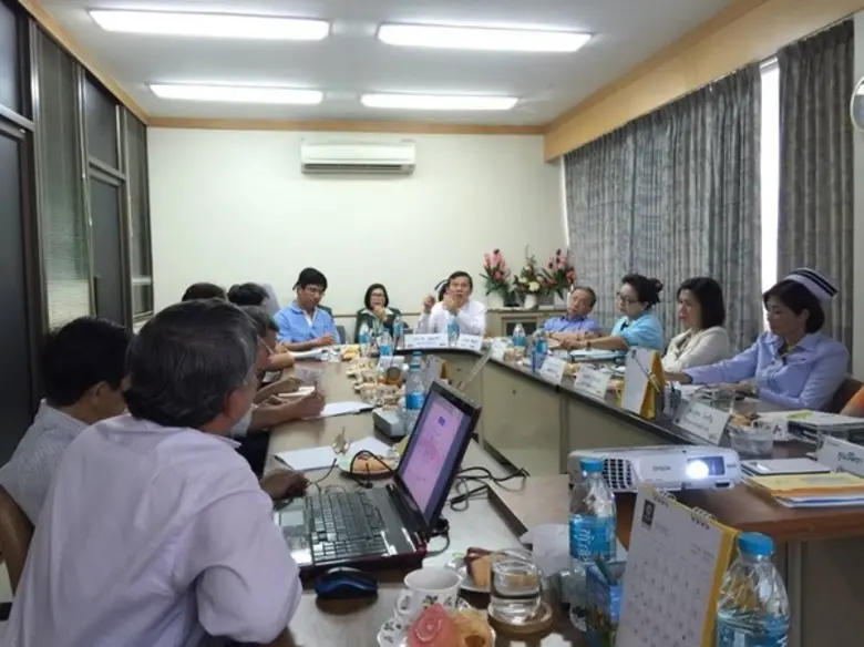 โครงการรถไฟฟ้าสายสีเขียว ช่วงหมอชิต-สะพานใหม่-คูคต เข้าพบผู้อำนวยการโรงพบาบาลเมโย เพื่อเข้าประชาสัมพันธ์ข้อมูลโครงการฯและแผนการจัดการด้านจราจร