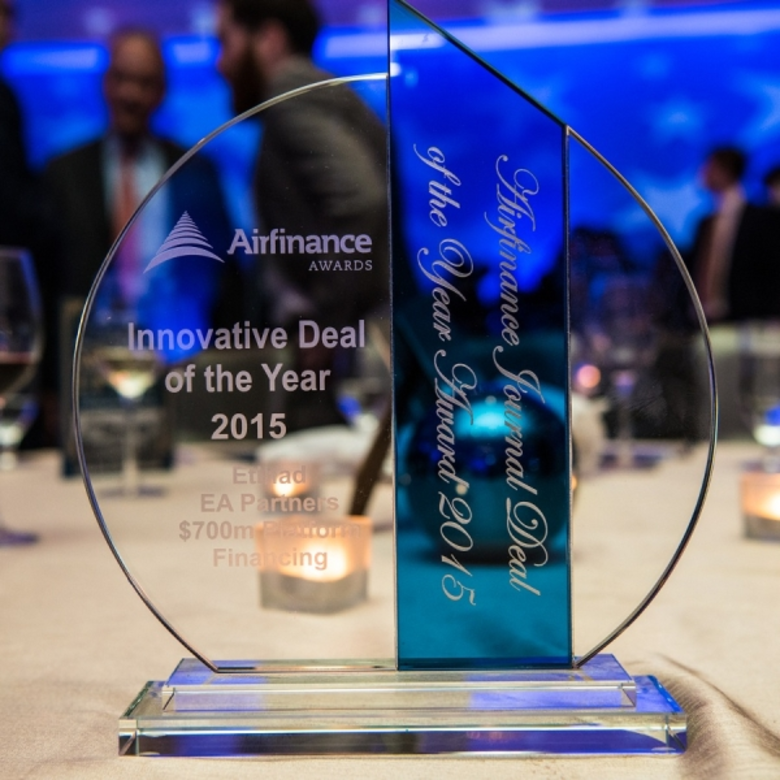 ข้อตกลงทางการเงินมูลค่า 700 ล้านดอลลาร์สหรัฐฯ ของเอทิฮัด แอร์เวย์ส พาร์ทเนอร์สได้รับการยกย่องจาก แอร์ไฟแนนซ์ เจอร์นอลให้เป็นข้อตกลงซึ่งเป็นนวัตกรรมแห่งปี