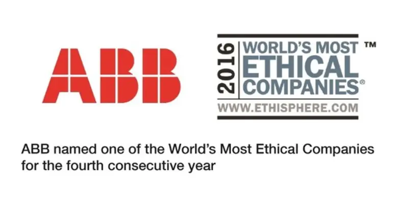 เอบีบี คว้ารางวัลองค์กรที่มีจริยธรรมสูงที...