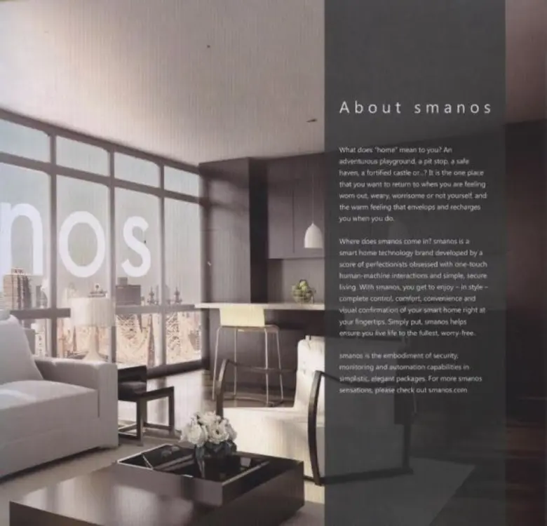 อาร์ทีบีฯ เปิดตลาดสมาร์ทโฮม ด้วยการส่งสุดยอดนวัตกรรมรักษาความปลอดภัยภายในบ้านอัจฉริยะ “Smanos” แบรนด์ชั้นนำจากเนเธอร์แลนด์ลุยตลาด โดดเด่นด้วยเทคโนโลยีการเชื่อมต่อสุดล้ำ พร้อมเซ็นเซอร์ตรวจจับครอบคลุมทุกมุมมองและแจ้งเตือนทันที