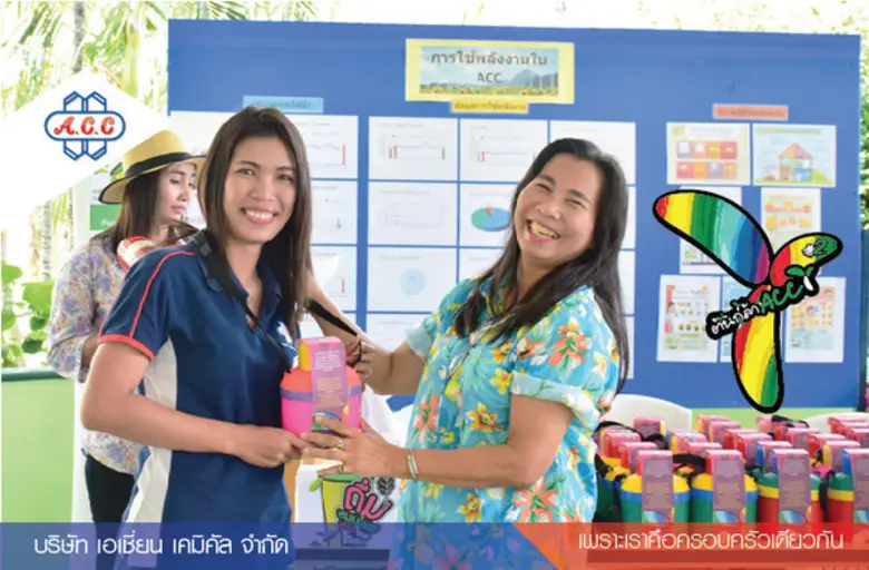 กระติกน้ำสีรุ้งสดใสมอบให้กับพนักงานที่มีบ...