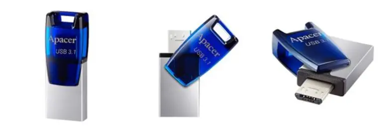 พี่ไม่ได้มาเล่นๆ!! Apacer ขอแนะนำ AH179 แฟลชไดร์ฟสองอินเตอร์เฟซ USB 3.1 และ OTG แฟลชไดร์ฟที่จะทำให้การเรียกใช้ไฟล์รวดเร็วอย่างไม่น่าเชื่อ มาพร้อมกับดีไซน์ฝาปิดแบบ 360 องศาเพื่อการใช้งานที่สะดวกและการป้องกันขั้วต่ออย่างมีประสิทธิภาพ