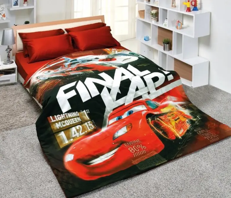 ตกแต่งห้องนอนให้สุดซิ่ง กับผ้าห่มลายอนิเมชั่น Cars