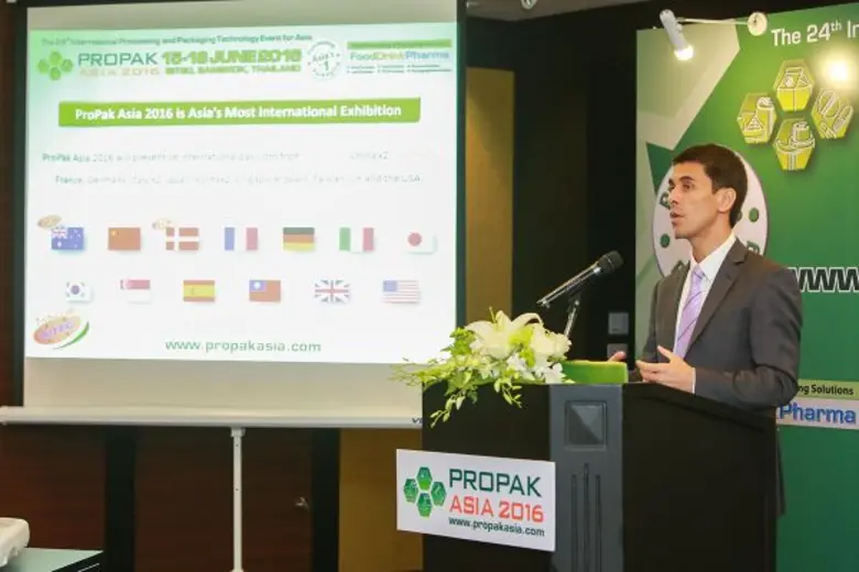 บีอีเอส ร่วม 4 องค์กรรัฐและเอกชนไทย พร้อม 38 องค์กรอุตสาหกรรมไทยและต่างประเทศ จัดงาน โพรแพ็ค เอเชีย 2016 งานแสดงสินค้าอุตสาหกรรมนานาชาติที่ใหญ่ที่สุดของเอเชีย คาดมีผู้เข้าร่วมงานสูงกว่า 40,000 คน มีเงินสะพัดในงานกว่า 27,000 ล้านบาท