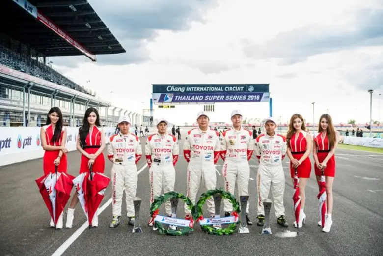 “โตโยต้า ทีมไทยแลนด์” ฉลองโพเดียม ประเดิมสนามแรก Thailand Super Series 2016