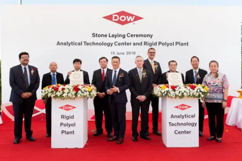กลุ่มบริษัท ดาว ประเทศไทย เริ่มก่อสร้างศู...