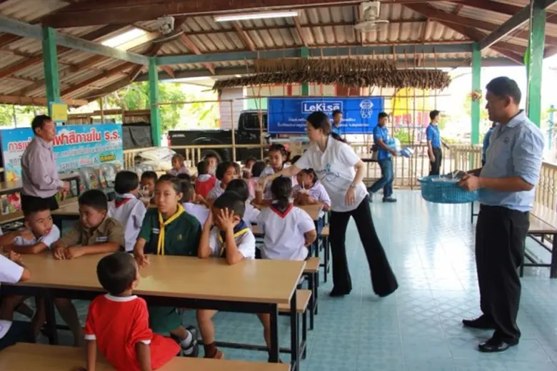 เลคิเซ่กรุ๊ปจัดกิจกรรม CSR ภายใต้โครงการ LeKise Family ณ โรงเรียนวัดราษฎร์ธรรมาราม จ.สมุทรสาคร