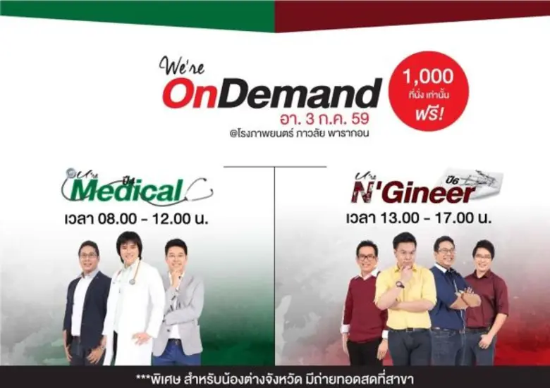 วันที่ 3 กรกฎาคม 2559 ณ โรงภาพยนตร์ภาวลัย...