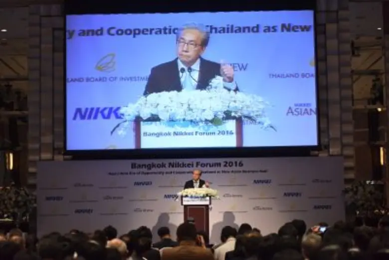 บีโอไอสร้างความมั่นใจนักลงทุนญี่ปุ่น ในงาน Bangkok Nikkei Forum 2016 เตรียมเพิ่มเวลายกเว้นภาษี 13 ปี- ตั้งกองทุนพัฒนาความสามารถแข่งขัน