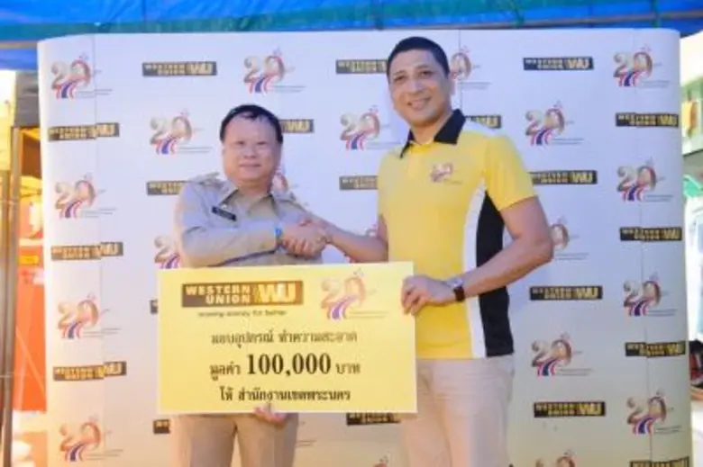 Employees of Western Union and its Bank Agents Clean Khao San Road