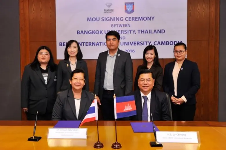 ม.กรุงเทพ บุกขยายความร่วมมือ กับ เครือข่ายโรงเรียนและมหาวิทยาลัยในประเทศกัมพูชา