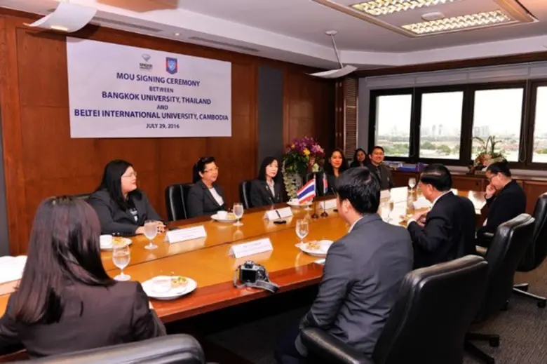 ม.กรุงเทพ บุกขยายความร่วมมือ กับ เครือข่ายโรงเรียนและมหาวิทยาลัยในประเทศกัมพูชา