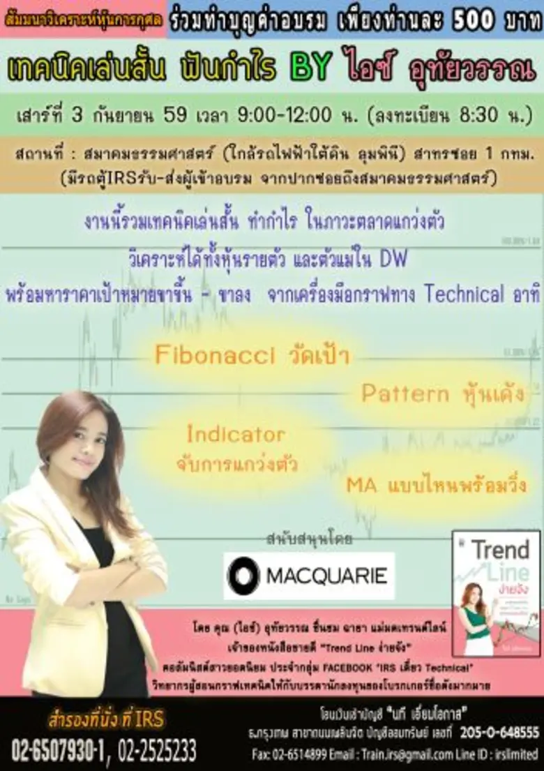 หัวข้อ : สัมมนาวิเคราะห์หุ้นการกุศล เทคนิ...