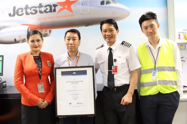 Representing Jetstar Asia's team of pilot...