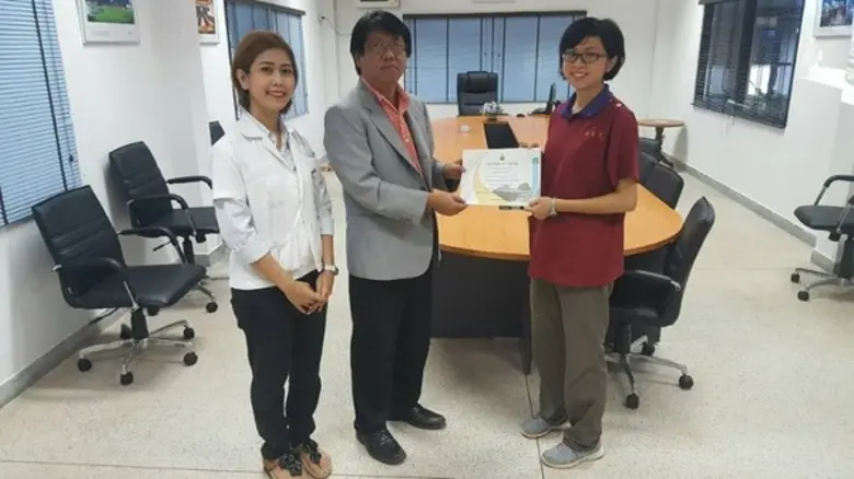 สถาบันทรัพยากรธรรมชาติและสิ่งแวดล้อม มทร.ตรัง ให้ความรู้ด้านสัตว์น้ำแก่นักศึกษาฝึกงานจากไต้หวัน