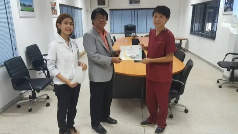 สถาบันทรัพยากรธรรมชาติและสิ่งแวดล้อม มทร.ตรัง ให้ความรู้ด้านสัตว์น้ำแก่นักศึกษาฝึกงานจากไต้หวัน