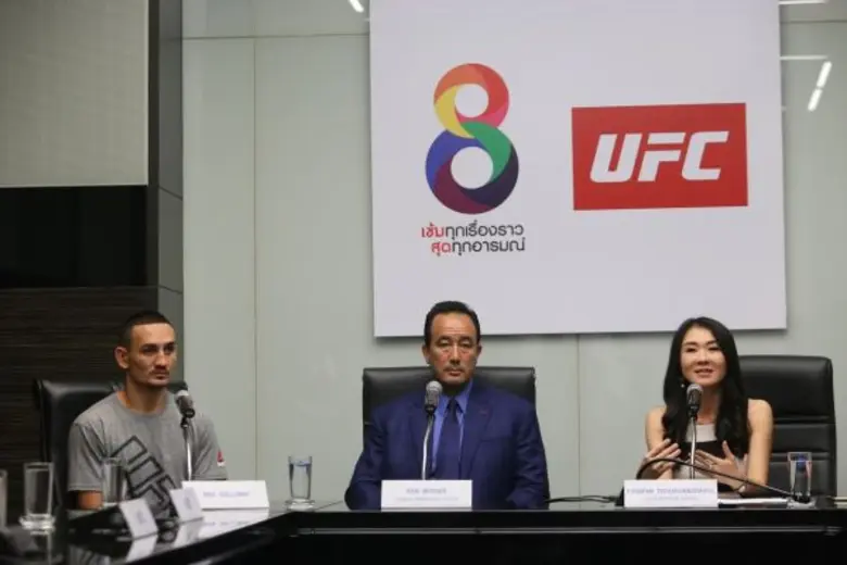 UFC ยกทีมหารือผู้บริหารอาร์เอส หวังจัดการแข่งขันในเมืองไทย และจับมือ เป็นพันธมิตร เจ้าของลิขสิทธิ์ถ่ายทอดการแข่งขัน รายการกีฬาต่อสู้ที่ยิ่งใหญ่ที่สุดในโลก