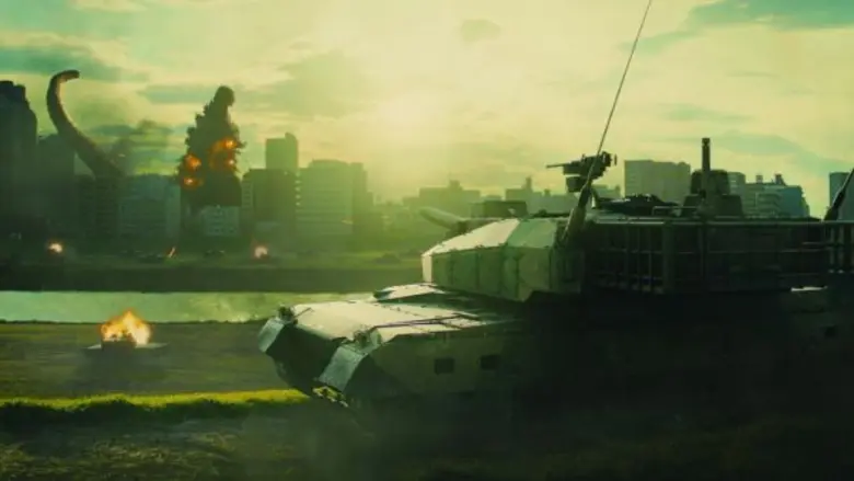 ฉากบอมบ์ก็อดซิลล่าจากเหล่าฝูงเครื่องบินรบ...