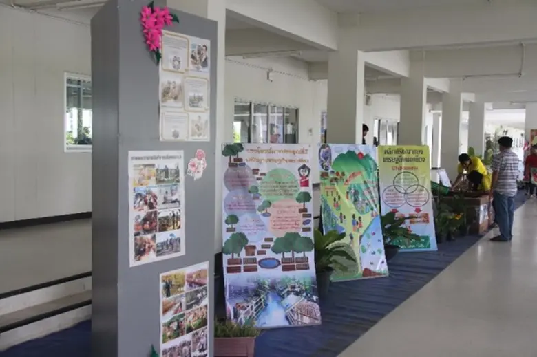 นักศึกษามหาวิทยาลัยราชภัฏธนบุรี สมุทรปราการ จัดนิทรรศการเศรษฐกิจพอเพียงน้อมเกล้าสดุดี 70 ปี ครองราชย์