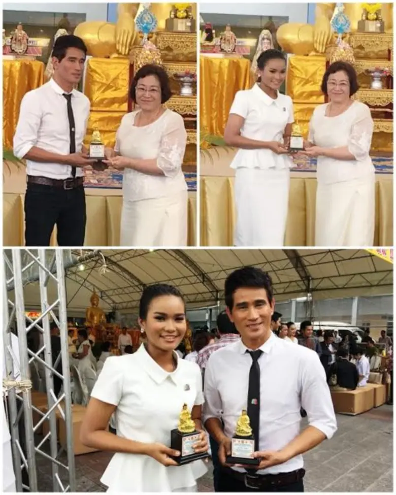 จ่อย-ป๊อบปี้ ไมค์ทองคำ รับรางวัลแห่งความเมตตาประจำเทศกาลถือศีลทานเจ 2559