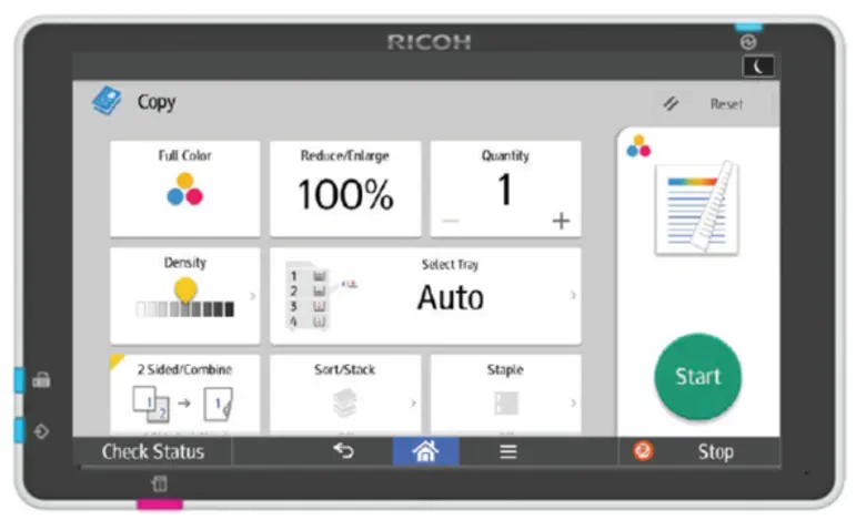 RICOH Smart Operation Panel: ตัวจริงเรื่องหน้าจออัจฉริยะสำหรับเครื่องมัลติฟังก์ชัน