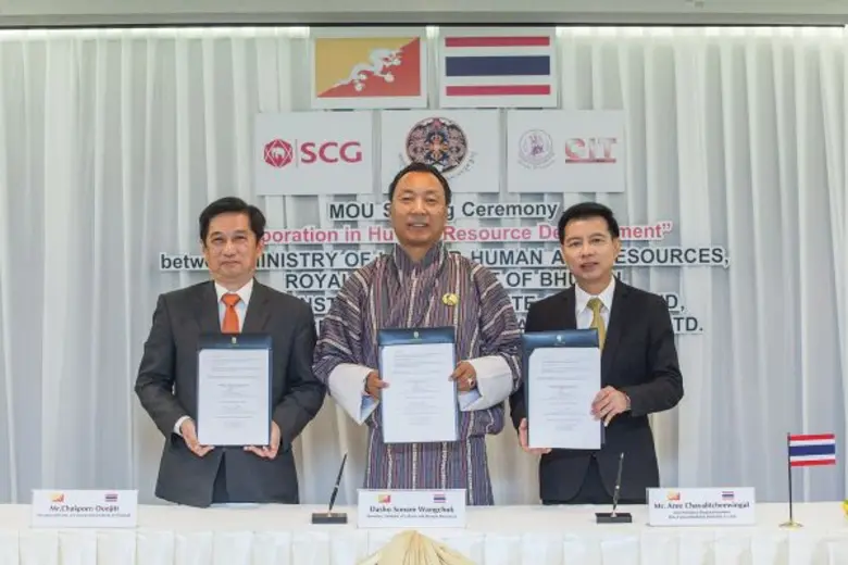 ไทย-ภูฏาน สานสัมพันธ์พัฒนาฝีมือแรงงาน ผ่านเอสซีจีและสถาบันการก่อสร้างแห่งประเทศไทย