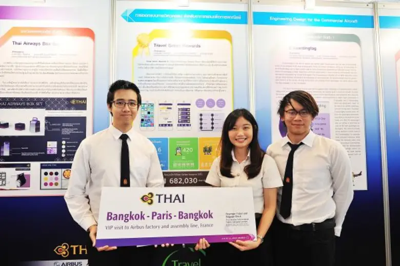 เด็ก มจธ. เสนอแนวคิด Travel Green Rewards ลดน้ำหนักรักษ์โลกกับสายการบิน