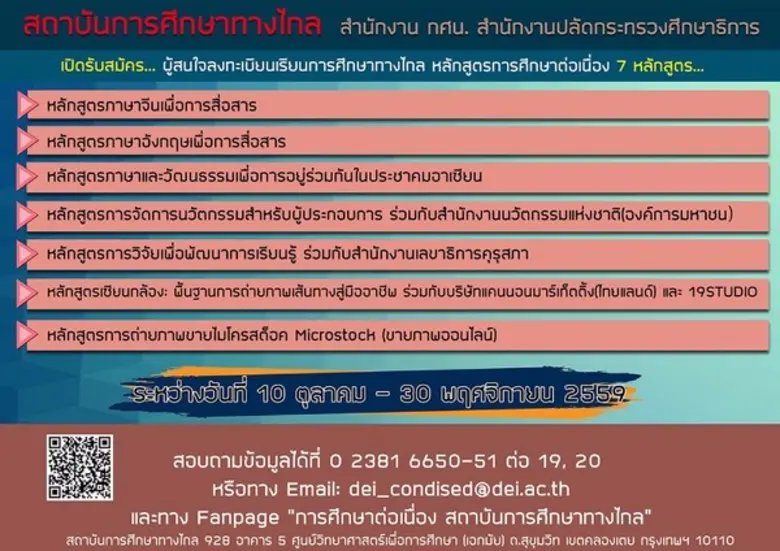 สถาบันการศึกษาทางไกล สำนักงาน กศน. สำนักง...