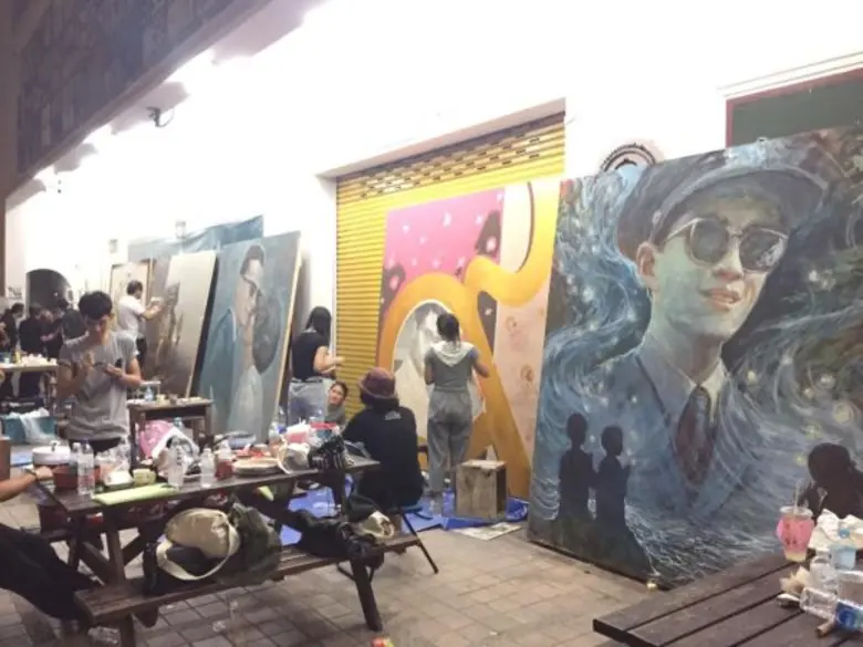 “พล่ากุ้ง” ดีใจหาที่สุดมิได้ที่ได้เกิดใน รัชกาล 9 รวมพลังคณะจิตกรรมวาดพระบรมฉายาลักษณ์