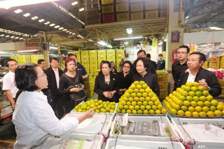 กรมการค้าภายในตรวจภาวะการค้าตลาดสี่มุมเมือง