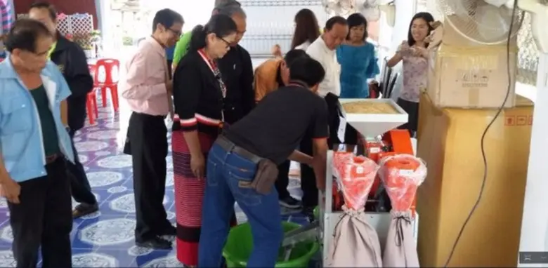 มินเซน บริจาคเครื่องสีข้าวสิงห์สยาม อ.เวียงชัย จ.เชียงราย