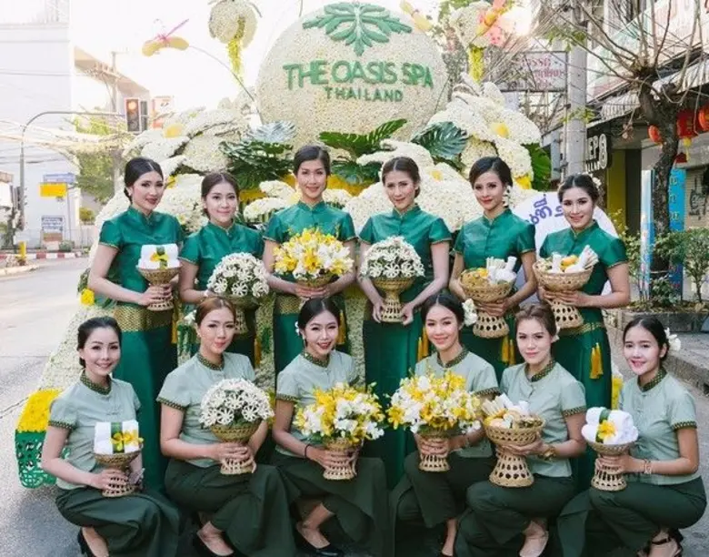 โอเอซิสสปา ร่วมส่งรถขบวนบุปผชาติงานมหกรรมไม้ดอกไม้ประดับ ครั้งที่ 41 ประจำปี 2560