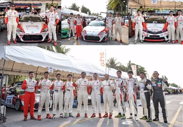 “โตโยต้า ทีมไทยแลนด์” ส่งท้ายฤดูกาลยอดเยี่ยมยกทีมขึ้นโพเดียมรับถ้วยแชมป์ประเทศไทย “RAAT Thailand Endurance Championship International 2016”