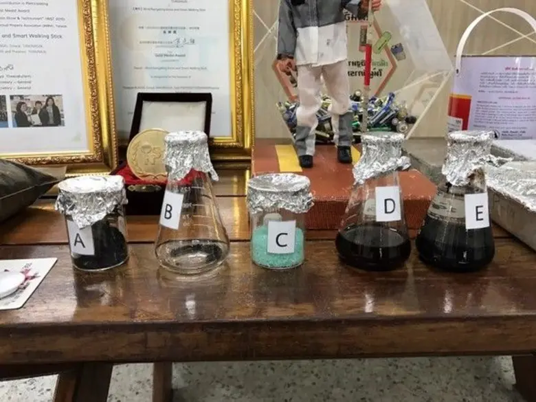 มจธ. จับมือ “ตาวิเศษ” แยกขยะถ่านไฟฉายเก่า สู่อิฐทางเดินคนพิการสายตา