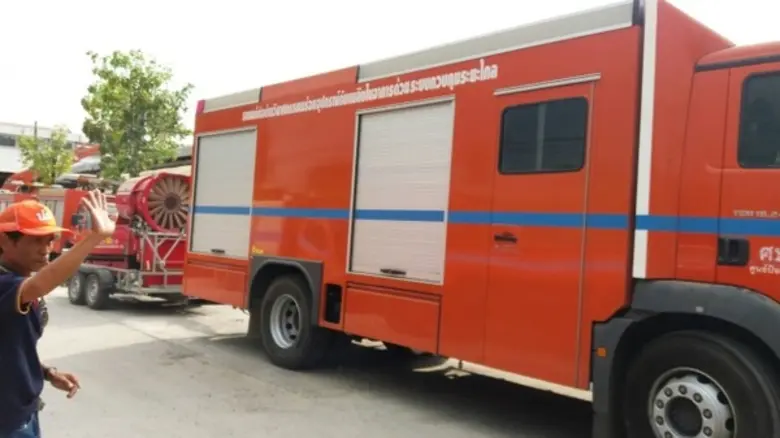 ปภ. โดย ศูนย์ ปภ.เขต 1 ปทุมธานี ร่วมการปฏิบัติงานควบคุมไฟป่าและหมอกควัน จังหวัดตาก