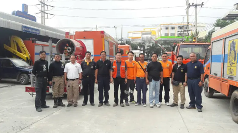 ปภ. โดย ศูนย์ ปภ.เขต 1 ปทุมธานี ร่วมการปฏิบัติงานควบคุมไฟป่าและหมอกควัน จังหวัดตาก