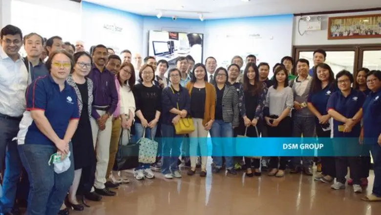 พันธมิตรทางธุรกิจจาก DSM ได้เข้าเยี่ยมชมส...