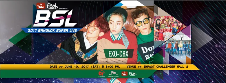 เกิร์ลกรุ๊ปหัวแถววงการเคป็อป “เรด เวลเว็ท” (Red Velvet) ตบเท้าขึ้นโชว์ฟูลทีมบนเวที Feoh Presents 2017 BANGKOK SUPER LIVE