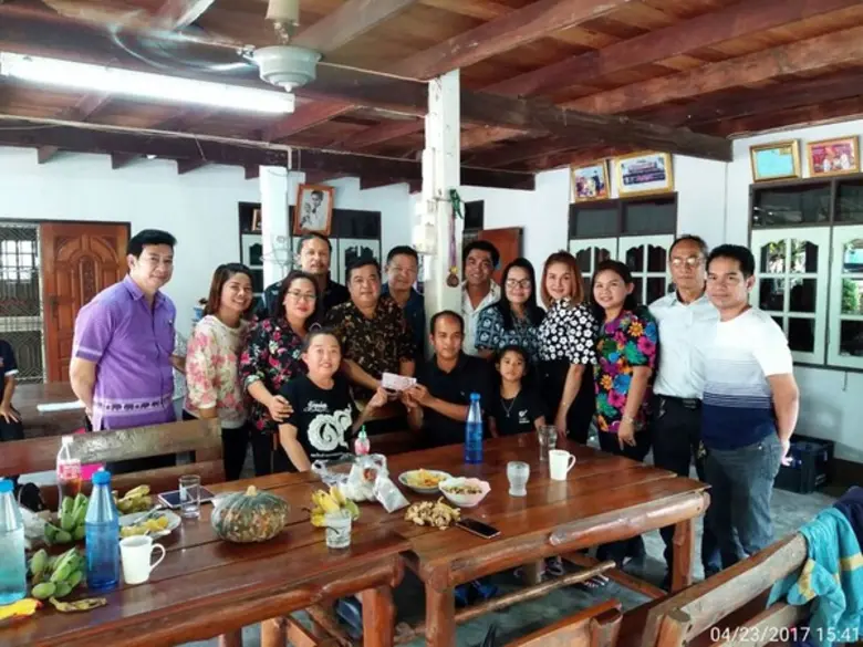 นายผดุงศักดิ์ พรหมทรัพย์ ประธานนักศึกษาหล...