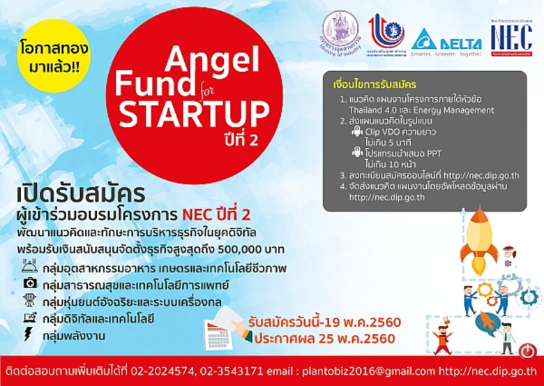 กสอ. จับมือเดลต้าฯ จัดกิจกรรม Angel Fund ...